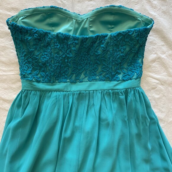 Women's/Girl's Special Occasion Dress by Forever 21 XXI - Aqua - Size M - Picture 7 of 16